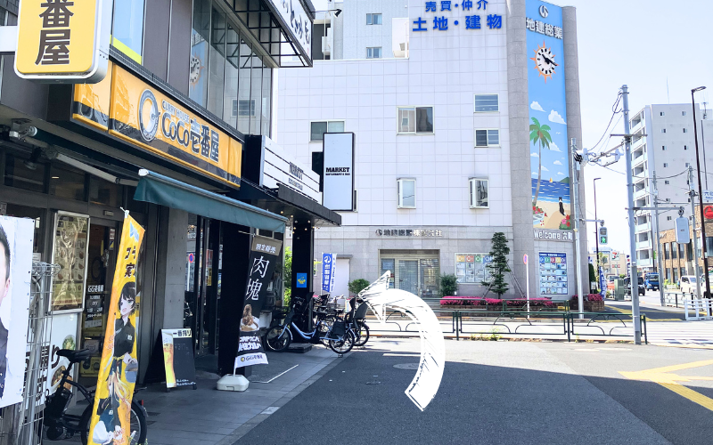 六町駅前